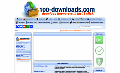 100 download software