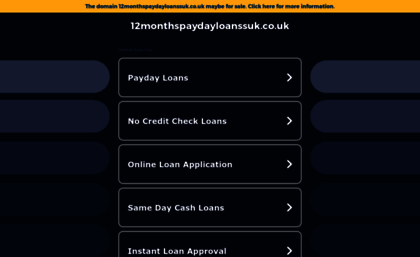12monthspaydayloanssuk.co.uk