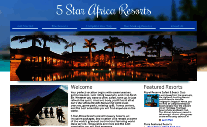 5starafricaresorts.com