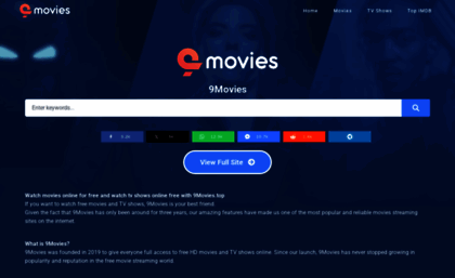 9movies.top website. 9Movies - Watch movies and Series online free in
