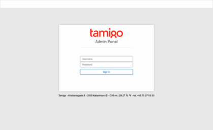 admin.tamigo.com