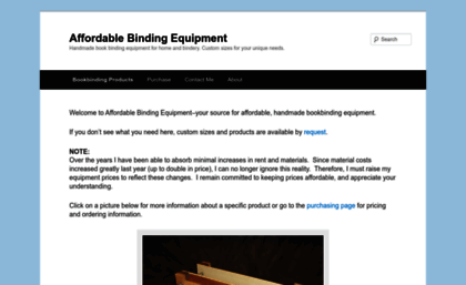 Affordable Binding Equipment by Jim PoelstraAffordable Binding