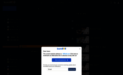 Afr.score808tv.com website. 808Ball - All Sports Live Schedule