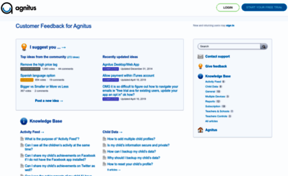 agnitus.uservoice.com