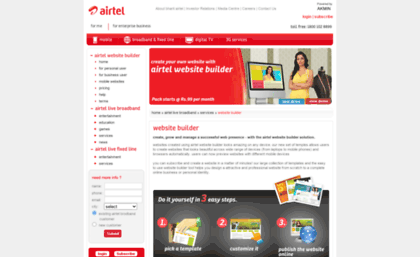 airtelwebsitebuilder.com