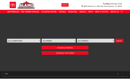 Alamotoyota Com Website Toyota Dealership San Antonio Tx Used