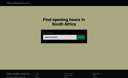 all-opening-hours.co.za