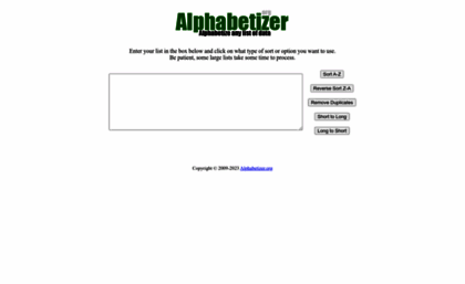 alphabetizer.org