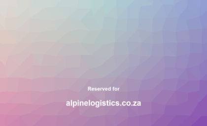 alpinelogistics.co.za