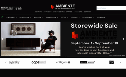 Ambientefurniture Com Website Modern Furniture Store In Raleigh