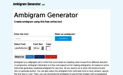 ambigramgenerator.net