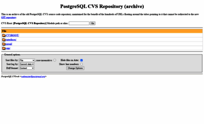 anoncvs.postgresql.org