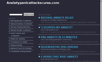 anxietypanicattackscures.com