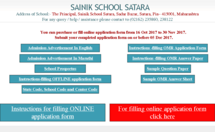 applicationform.sainiksatara.org