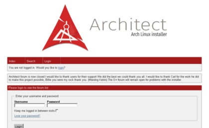 architectlinux.boardhost.com