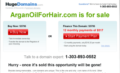 arganoilforhair.com