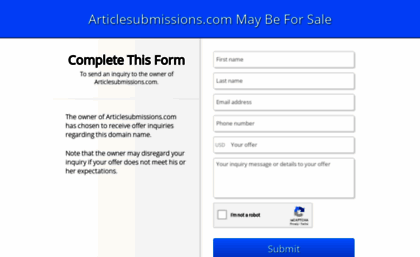 articlesubmissions.com