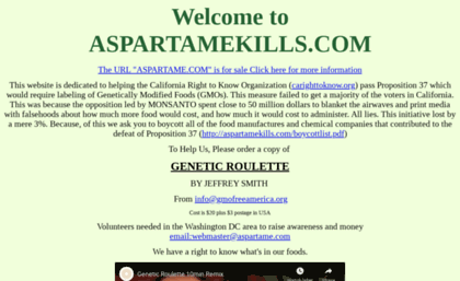 aspartamekills.com