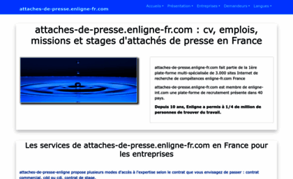 attaches-de-presse.enligne-fr.com