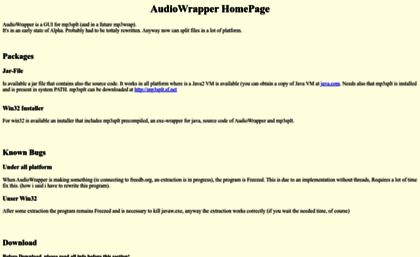 audiowrapper.sourceforge.net