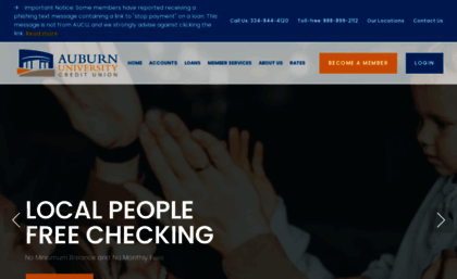 Auburn University Credit Union >> Aufcu Com Website The Auburn University Federal Credit Auburn University Credit Union >> Aufcu Com Website The Auburn University Federal Credit