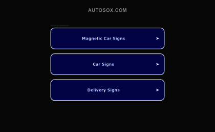 Autosox Com Website Cabbie Car Top Signs Magnetic Car Signs