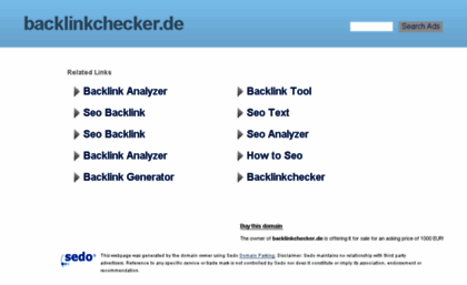 backlinkchecker.de