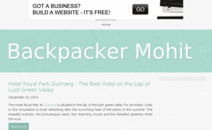 backpackermohit.bravesites.com