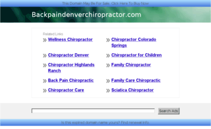 backpaindenverchiropractor.com