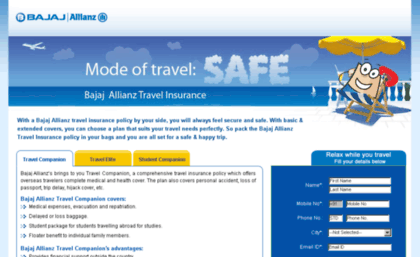 bajajallianz-travelinsurance.com
