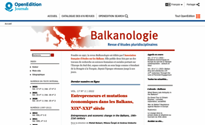 balkanologie.revues.org