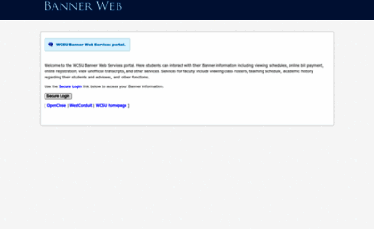 bannerweb.wcsu.edu