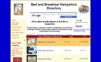 bedandbreakfast.hampshire-dir.co.uk
