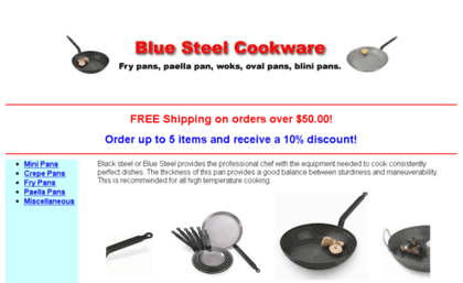 bluesteelcookware.com