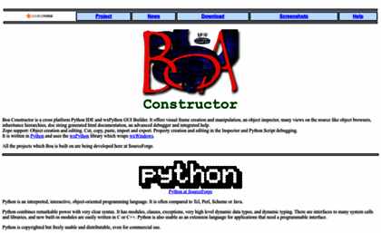 boa-constructor.sourceforge.net
