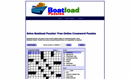boatload puzzles daily crosswords