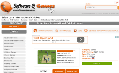 brian-ara-international-cricket.10001downloads.com