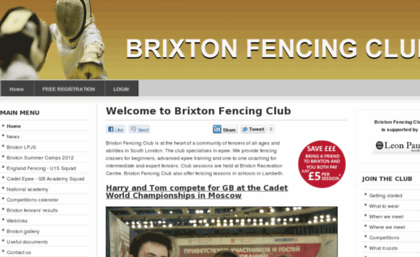 brixtonfencingclub.co.uk