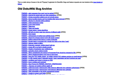 bugs.dokuwiki.org