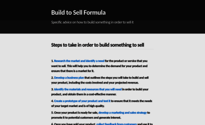 buildtosellformula.com