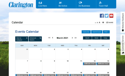calendar.clarington.net