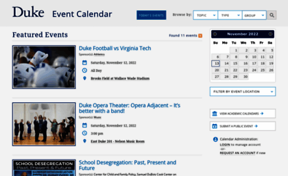 calendar.duke.edu