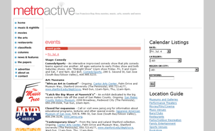 calendar.metroactive.com