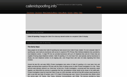 calleridspoofing.info