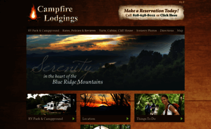 campfirelodgings.com