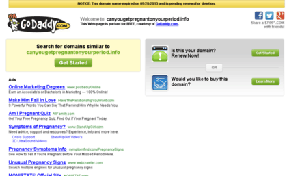 canyougetpregnantonyourperiod.info