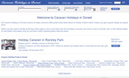 caravan-holidays-in-dorset.co.uk