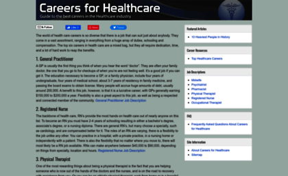 careersforhealthcare.com