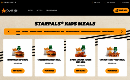 StarPals® Kids Meals, Menu