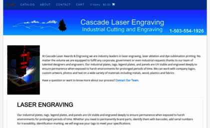 cascadelaserengraving.com